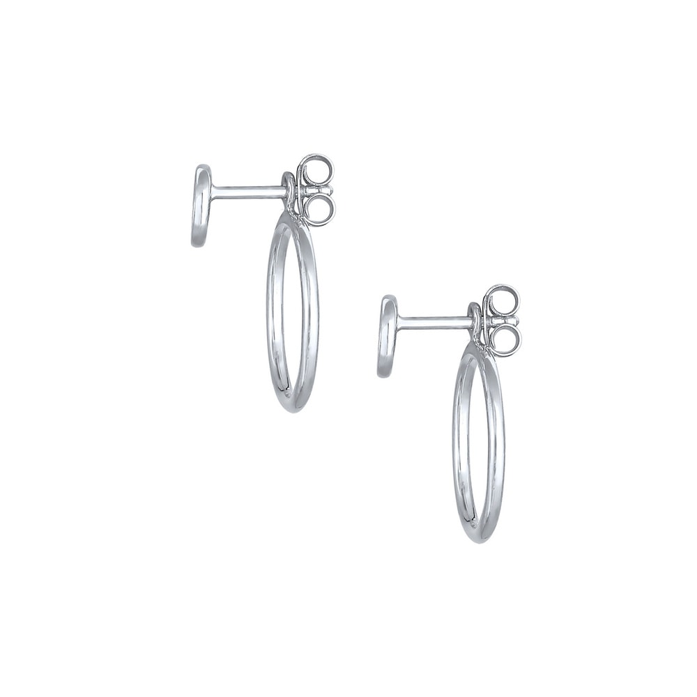 Elli Elli Boucles d'Oreilles Boucles d'oreilles dames Circle Rond Geo Trend en argent  Boucles d'oreilles