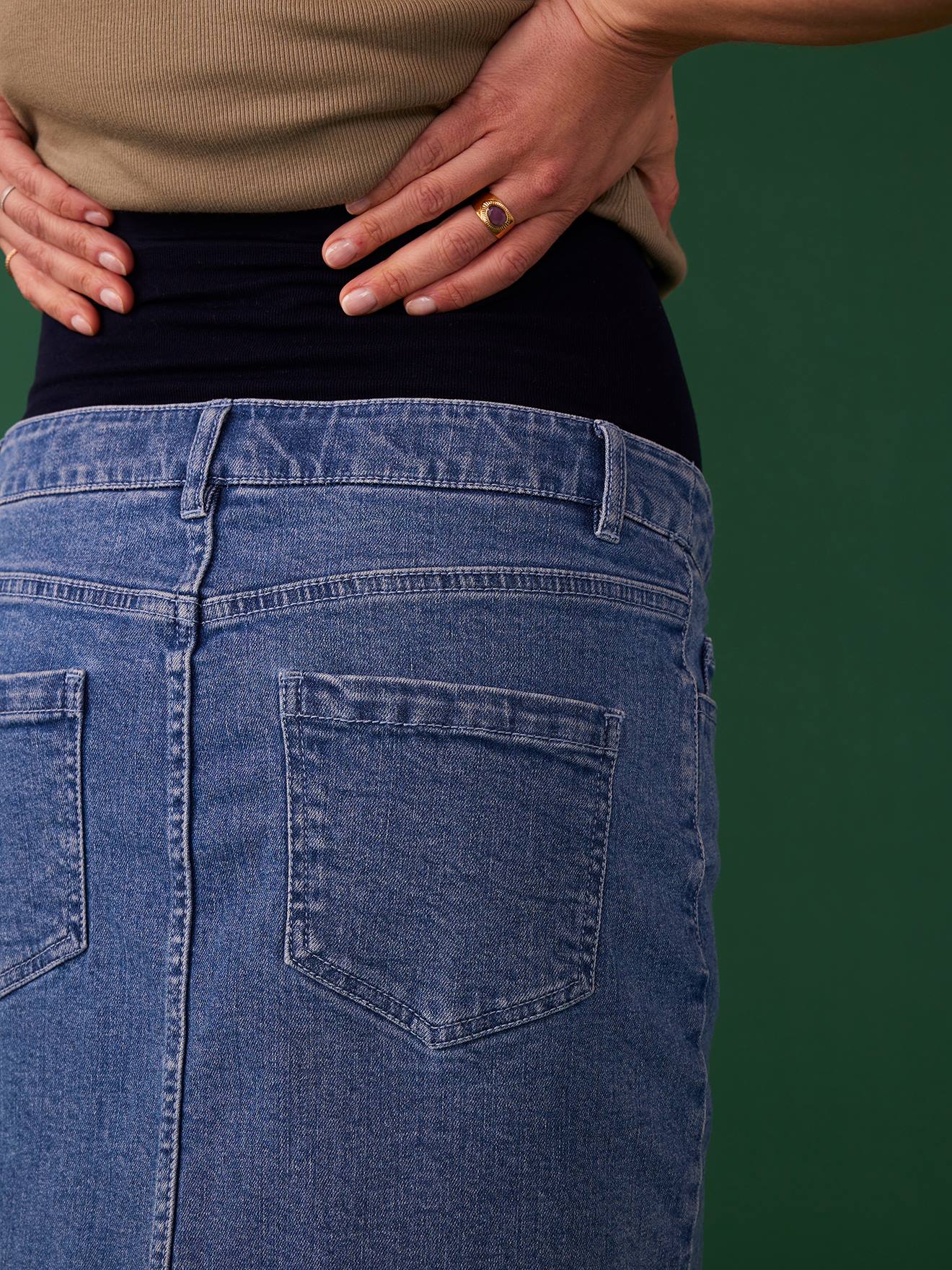 Envie de Fraise Kurzer Jeansrock für die Schwangerschaft ENVIE DE FRAISE - blue stone