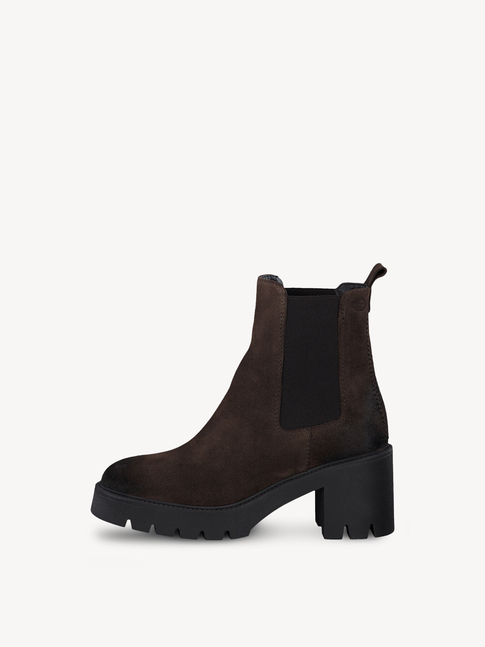 Bottine Chelsea en cuir - marron