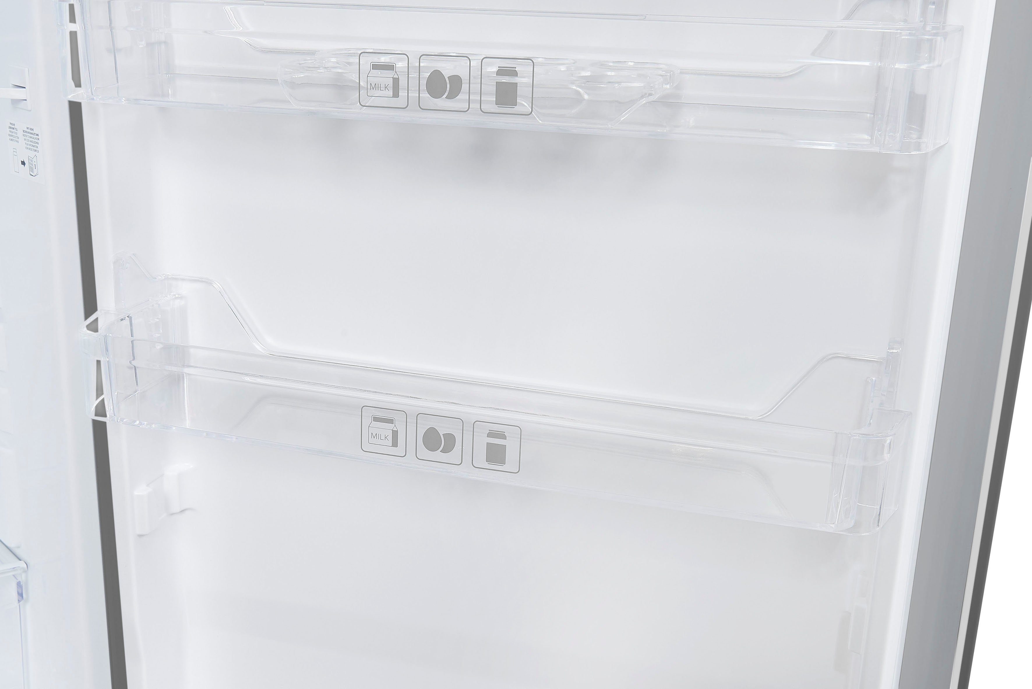 exquisit Kühlschrank KS16-4-HE-040E inoxlook, 85,5 cm hoch, 55,0 cm breit