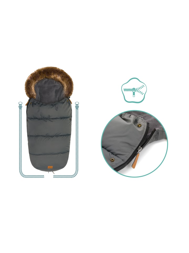 Kinderhaus Blaubär Fillikid Winterfußsack Manaslu TOP in Grau günstig kaufen 50 x 100 cm