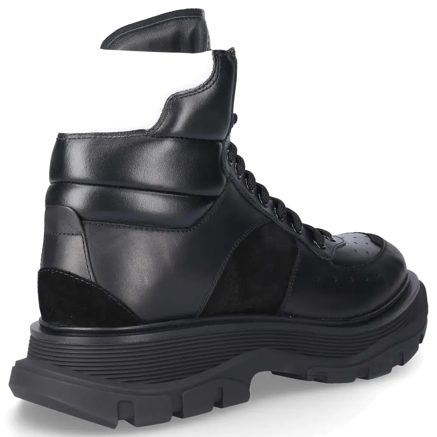 Alexander McQueen - Schnürboots WHRH6 Kalbsleder - schwarz