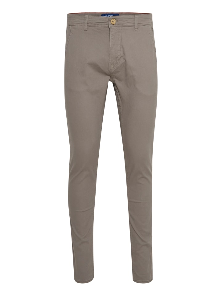 BLEND Chinohose BHNATAN pants - 20703472  Chinohose Slim Fit mit Gürtelschlaufen in Grau günstig kaufen