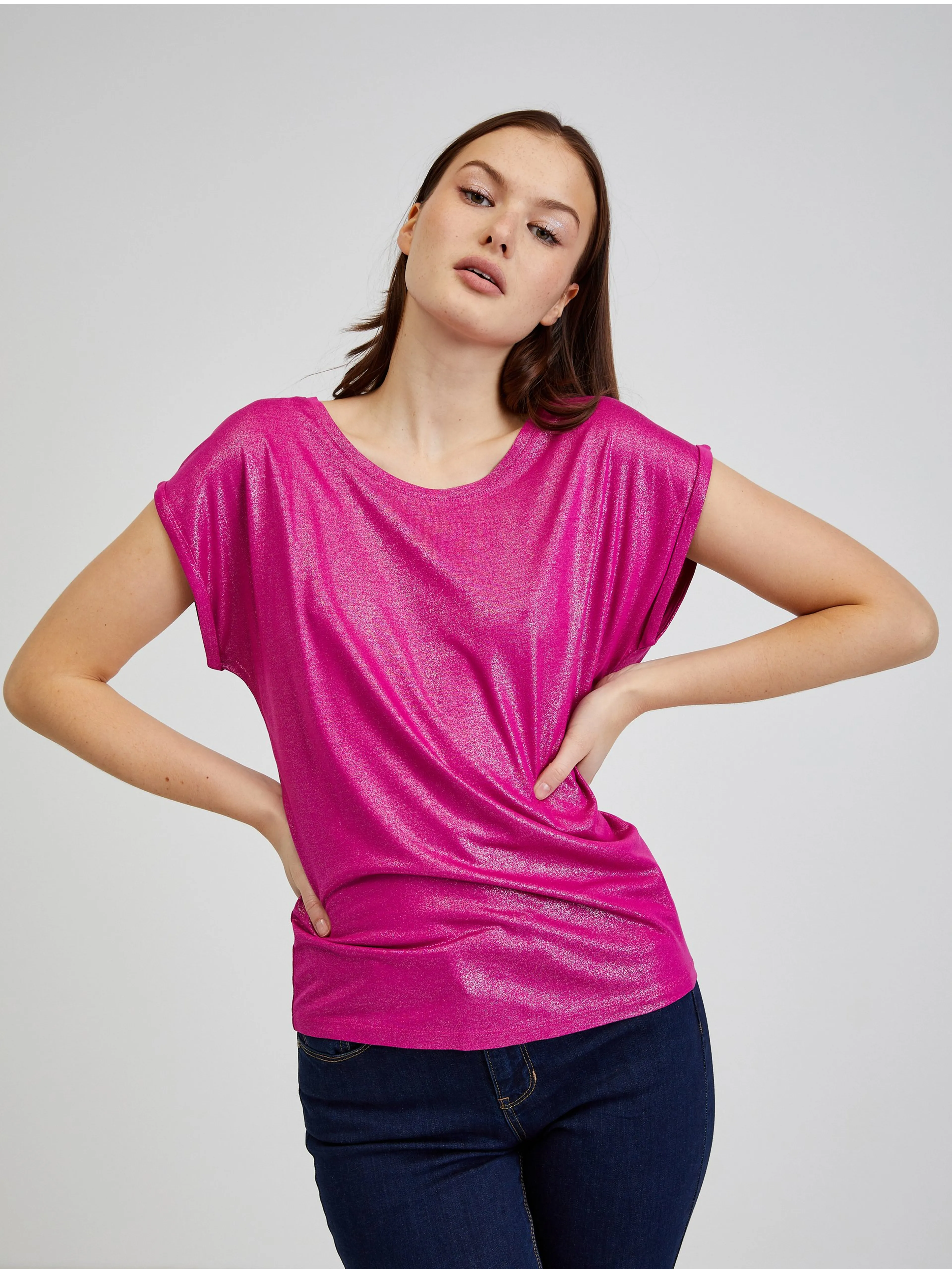Dunkelrosa Damen T-Shirt ORSAY