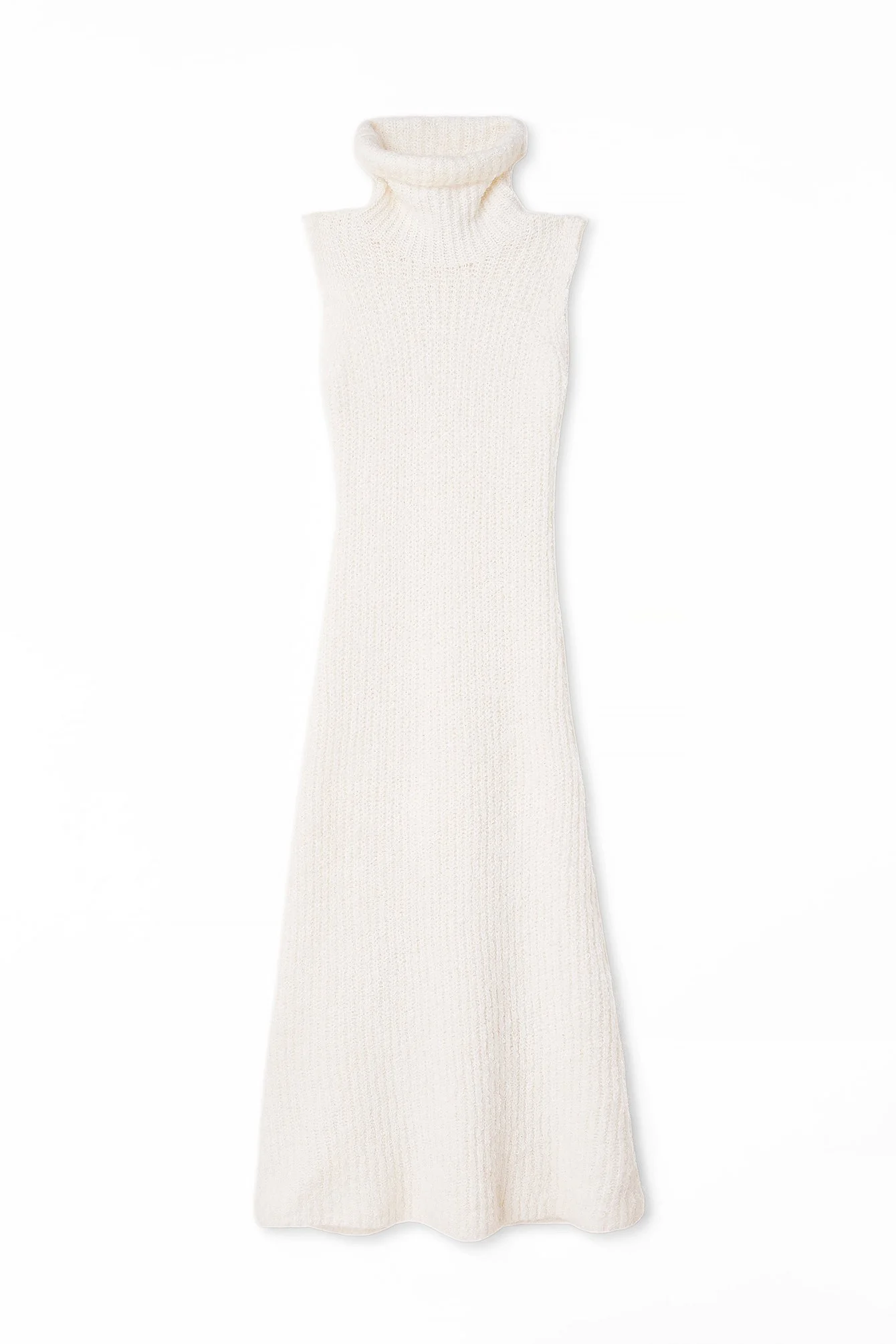 Maxi-Strickkleid mit Rollkragen