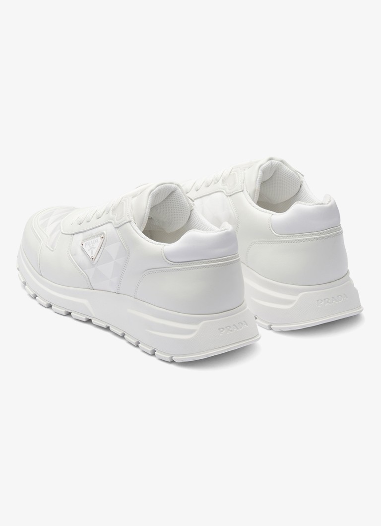 Prada Re-Nylon tenisice s kožnim detaljima