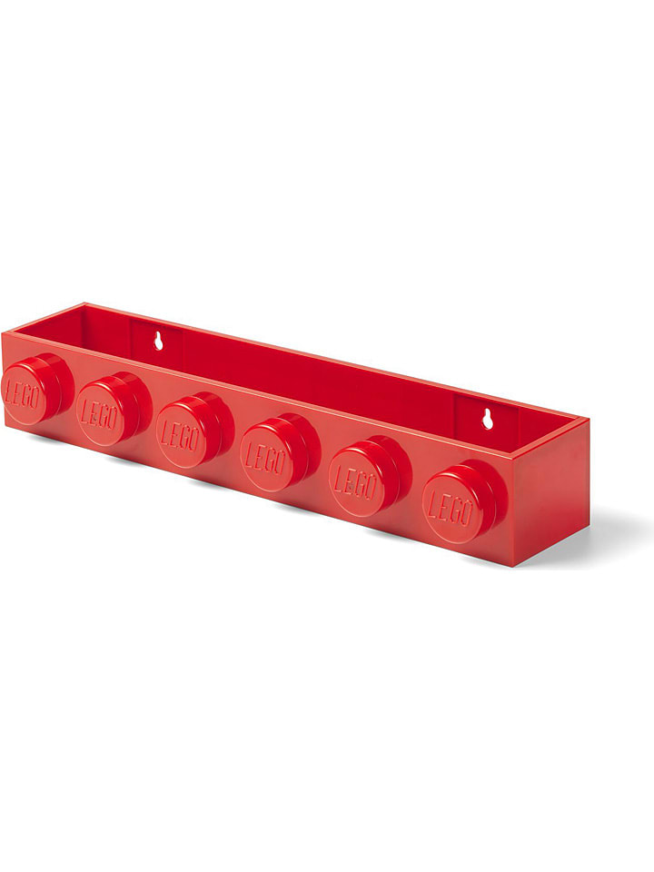LEGO Wandregal in Rot - (B)48 x (H)12 x (T)8 cm günstig kaufen onesize