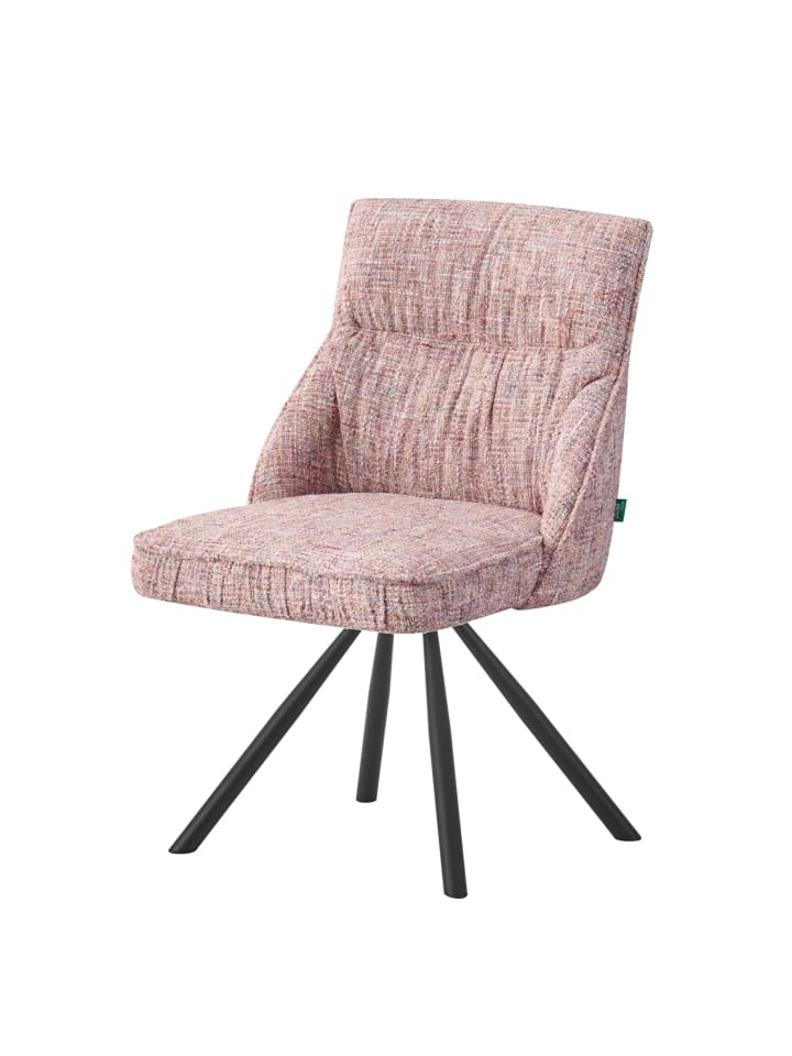 DUBI Möbel 2er-Set: Drehstuhl SERINA  in Rosa - (B)61 x (H)81 x  (T)62 cm günstig kaufen onesize