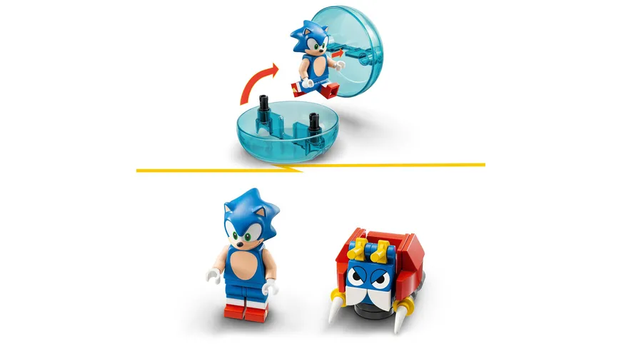 LEGO Sonic the Hedgehog 76990 Sonics Kugel-Challenge Set mit 3 Figuren