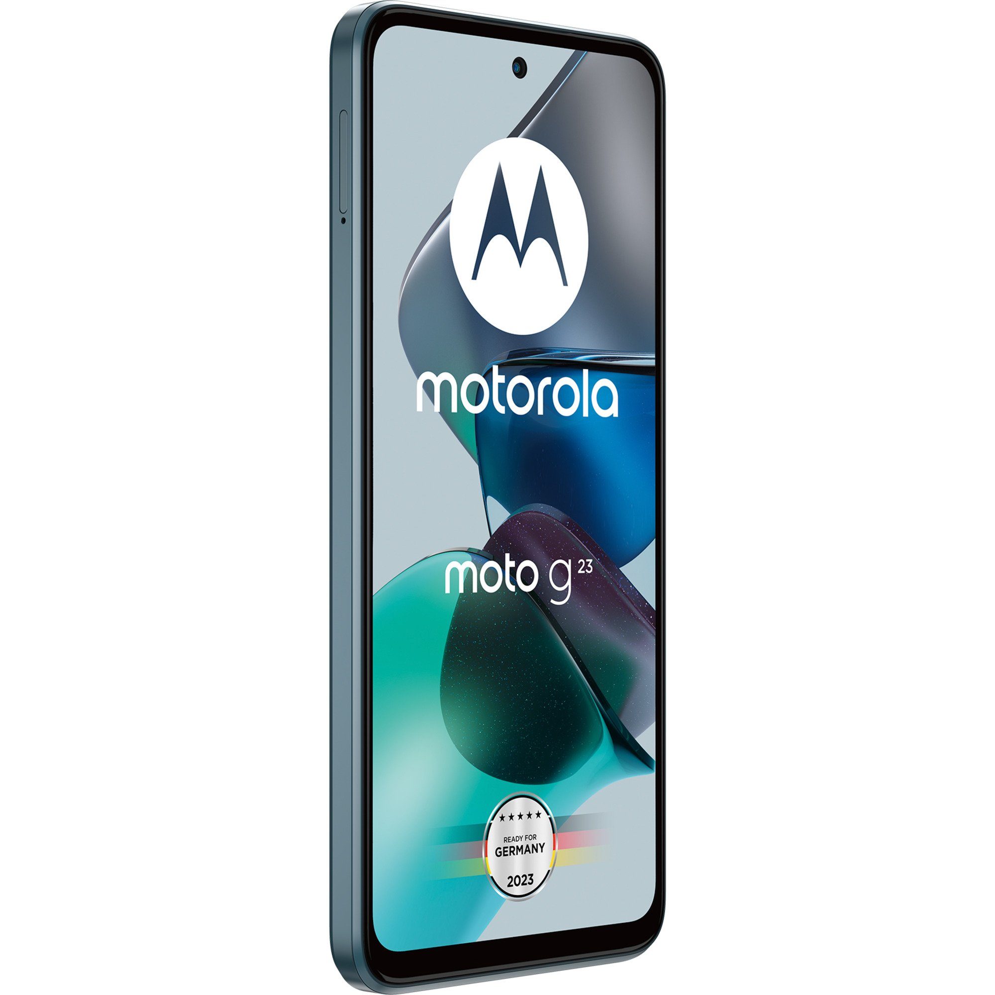Motorola Motorola Moto G23 128GB, Handy, (Steel Blue, Smartphone (50 MP MP Kamera)