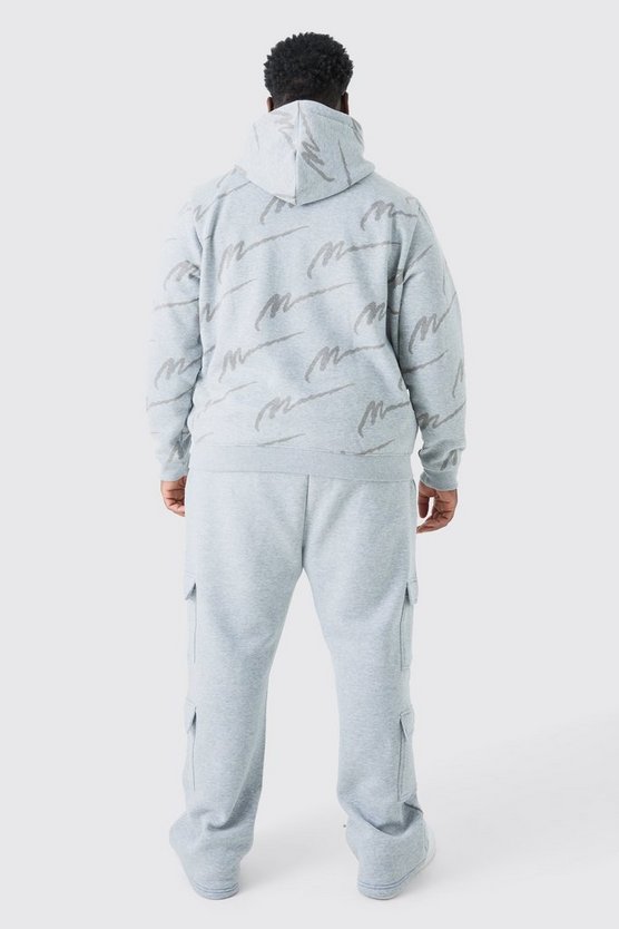 Plus Man Signature Hoodie mit Print