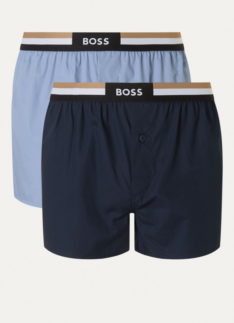 Lot de 2 boxers HUGO BOSS avec ceinture logotée