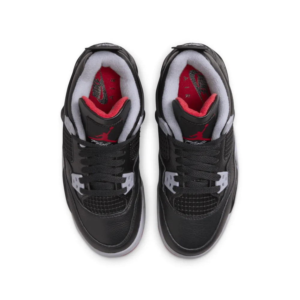 NIKE JORDAN 4 Retro GS Bred Reimagined FQ8213 006 / schwarz