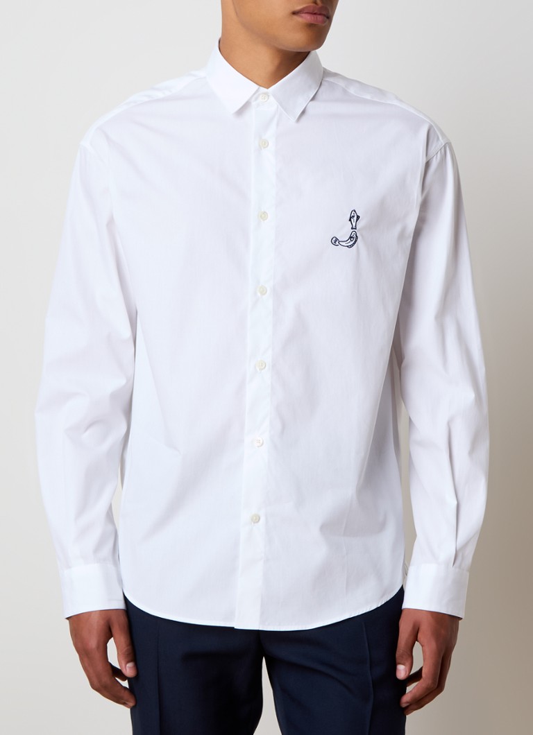Camisa Jacquemus de corte regular com logo e estampa nas costas.