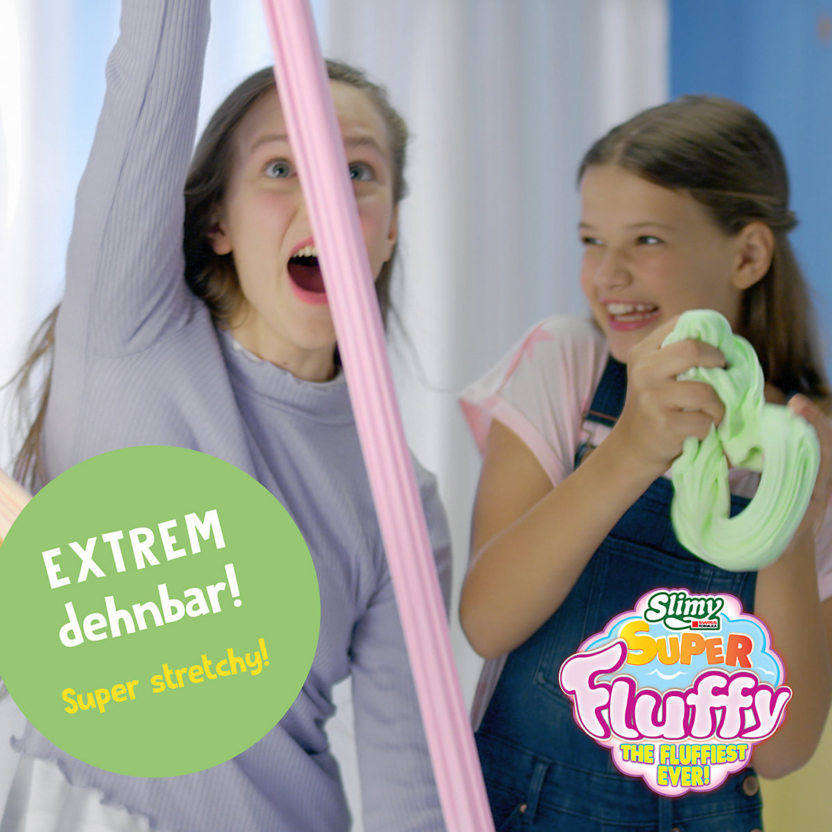 SLIMY® Super Fluffy 100g Spielmasse im Becher - der flaumigste Original Slimy Slime, lustig duftende Schleim Knete für Kinder