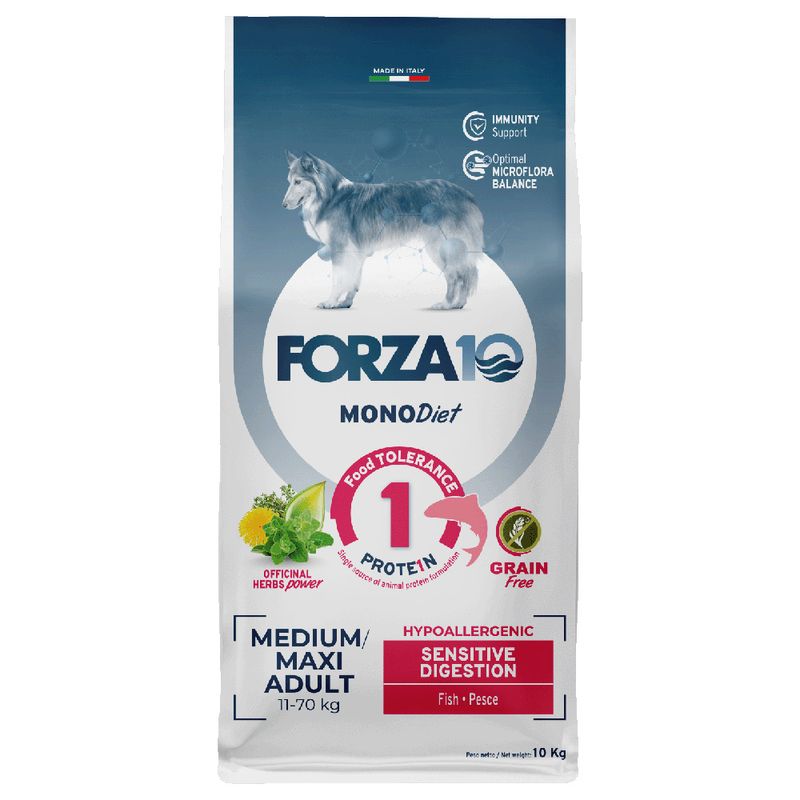 Forza 10 Diet Mono Medium & Large Sensitive Digestion mit Fisch