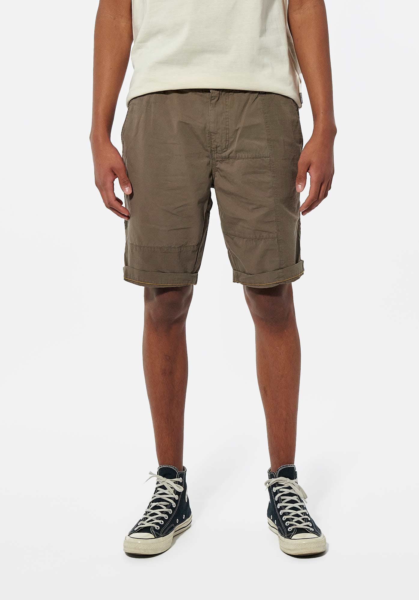 NABIL  Short kaki Homme en 100% coton