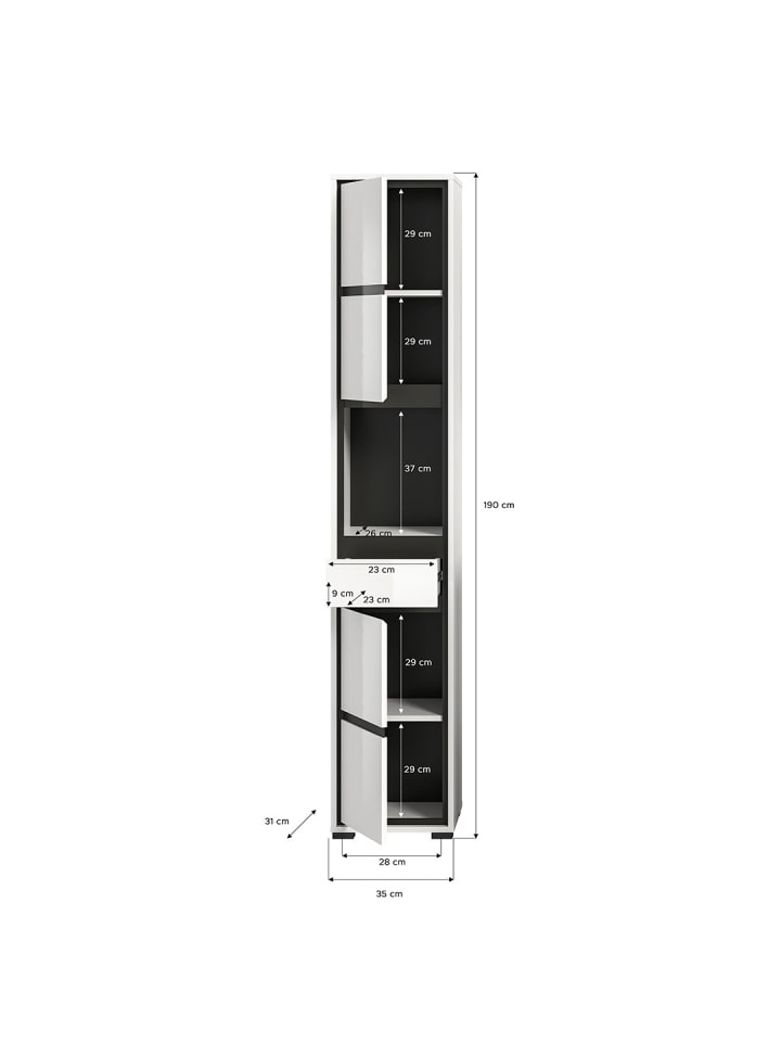 ebuy24 Weiß 35 x 31 cm günstig kaufen onesize