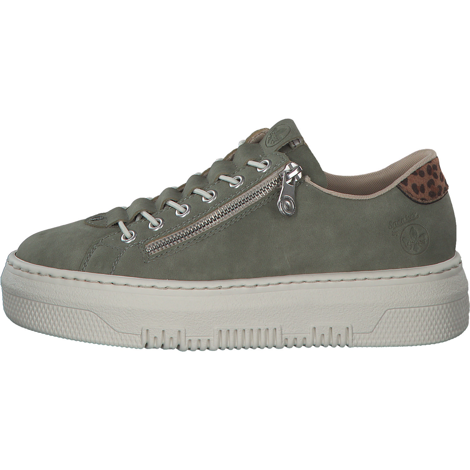 Rieker M1952, Schnürschuhe, Damen, schilf/leo-nuss