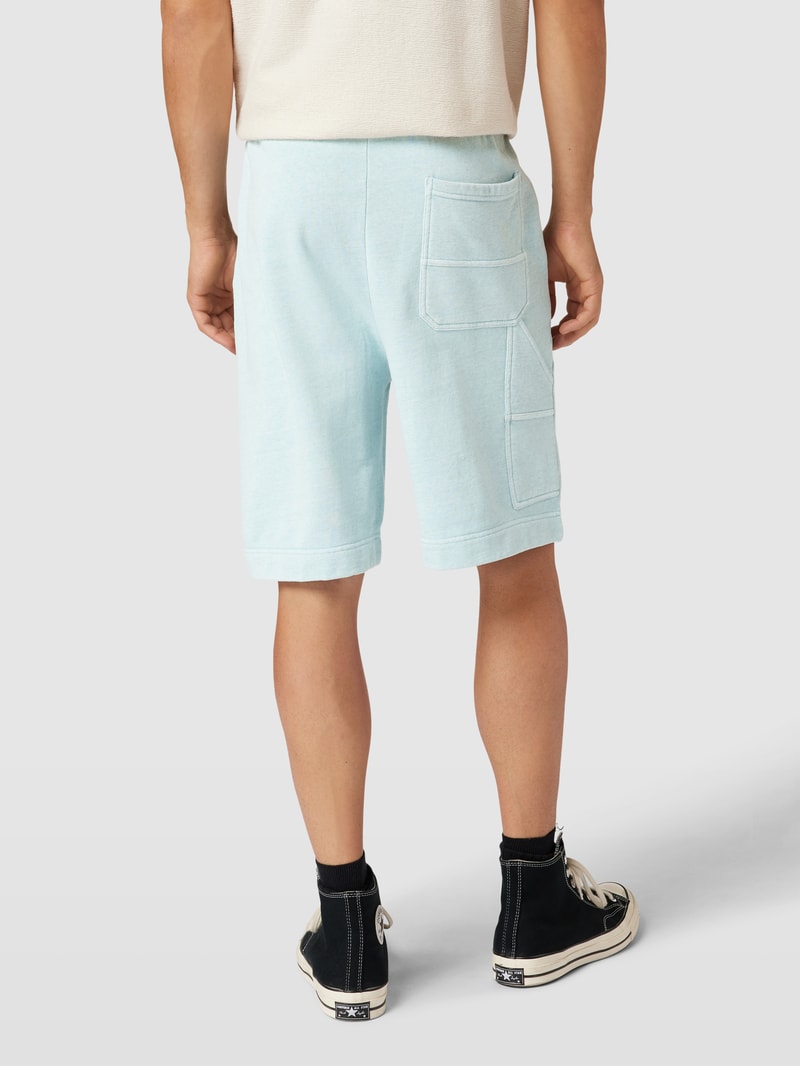 Shorts mit Label-Stitching Modell 'Neon' in mint