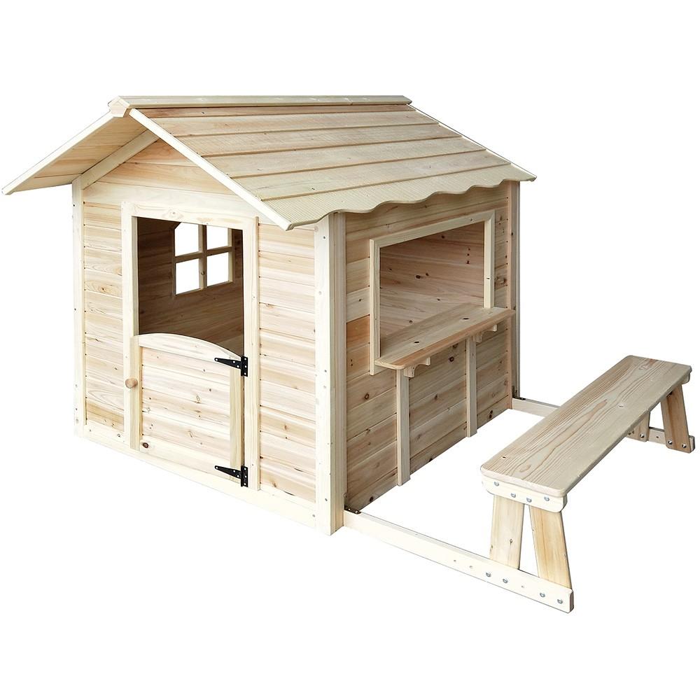 Home Deluxe Spielhaus - Der große Palast / Natur mit Bank
