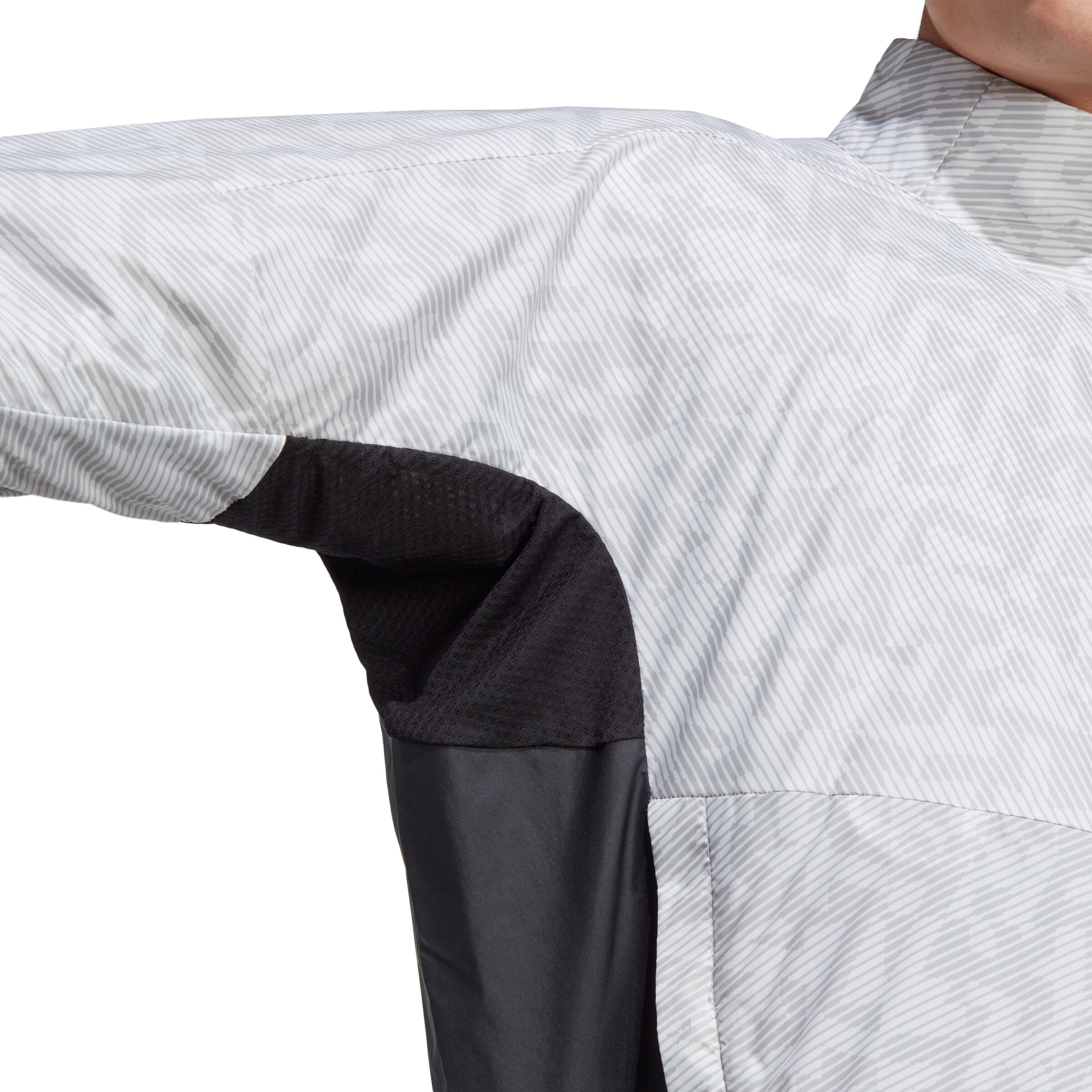 Trail Wind Laufjacke Herren - Weiß, Schwarz