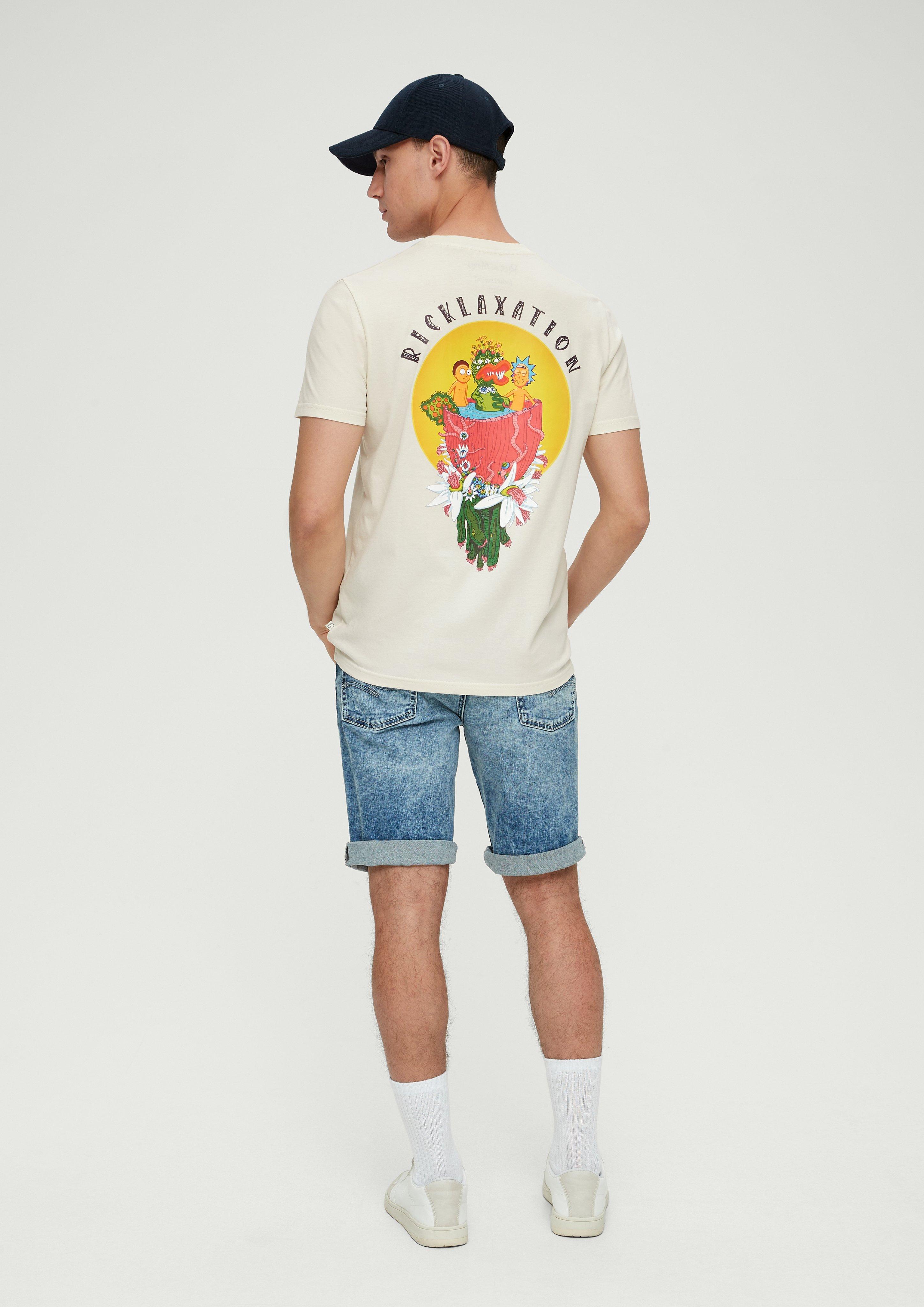 Baumwollshirt mit Grafik-Print  2131634-80D0