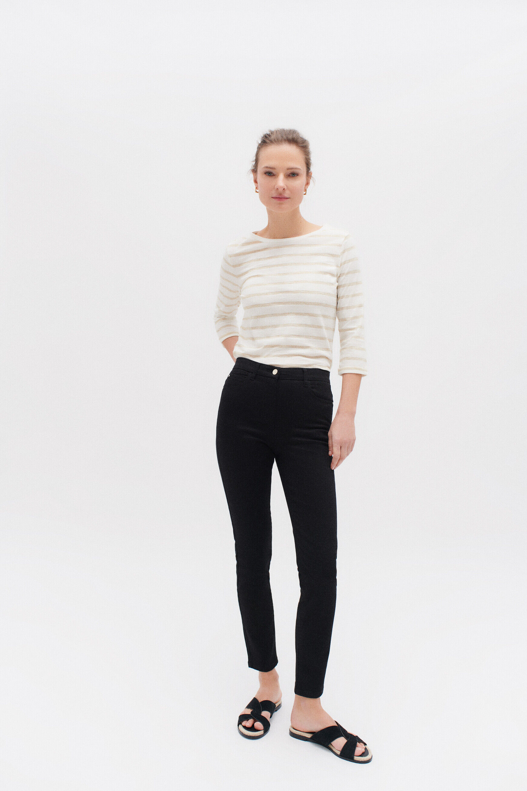 pantalon tony b noir femme