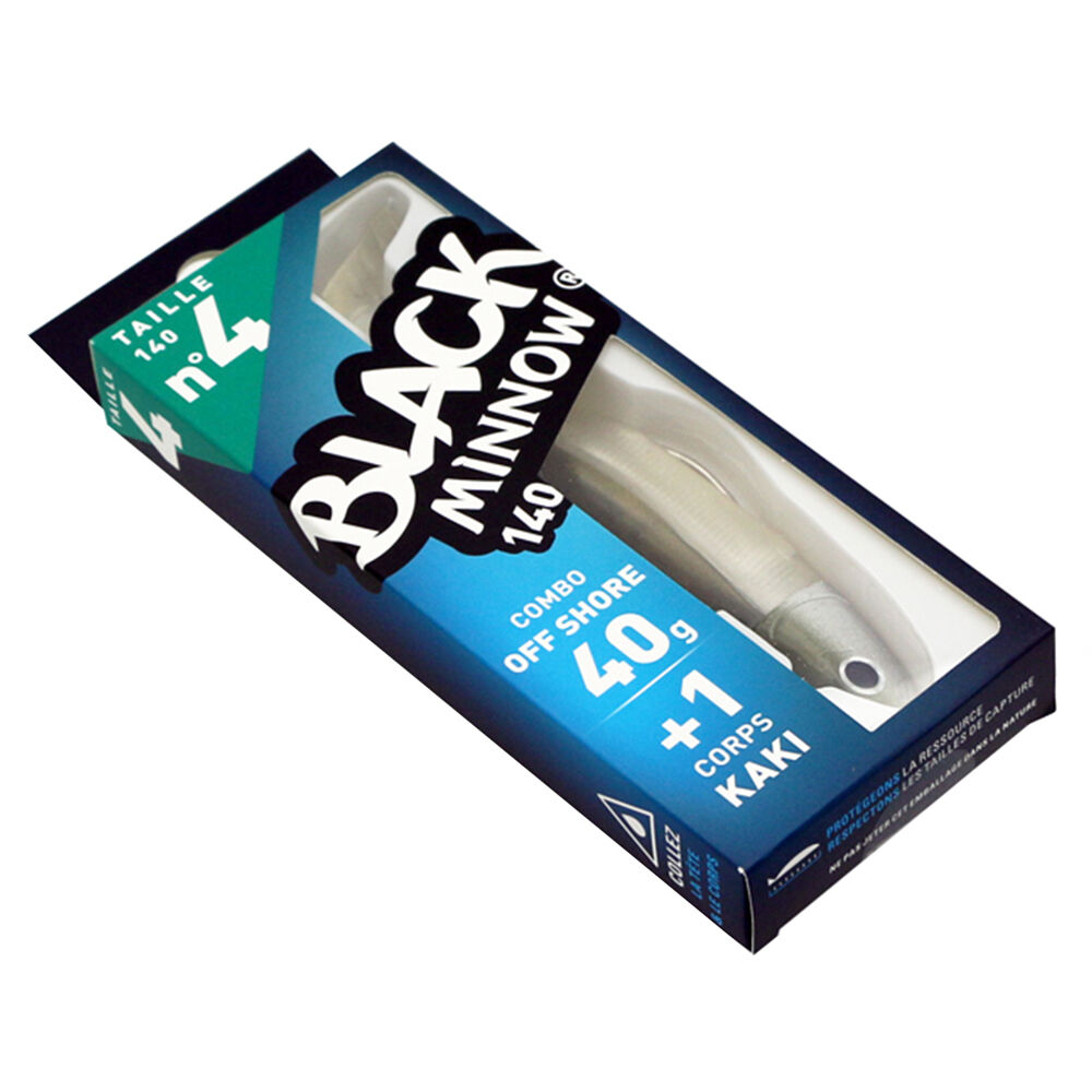 Leurre Souple Shad Fiiish Combo Black Minnow 140 Off Shore 14cm, 40g