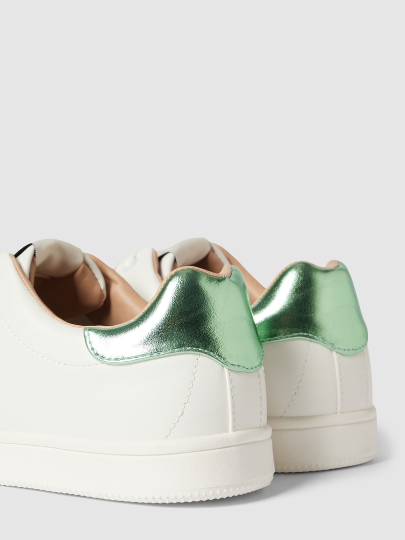 Sneaker mit Kontrastbesatz Modell 'SHILO' in weiß