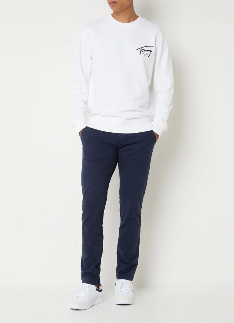 Pantaloni chino Tommy Hilfiger Scanton Slim Fit cu buzunare interioare