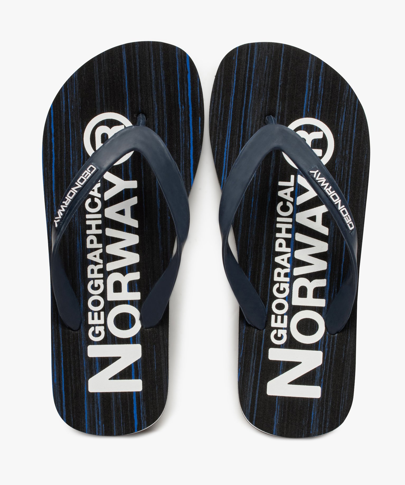 Tongs homme détails contrastés – Geographical Norway bleu | GEMO