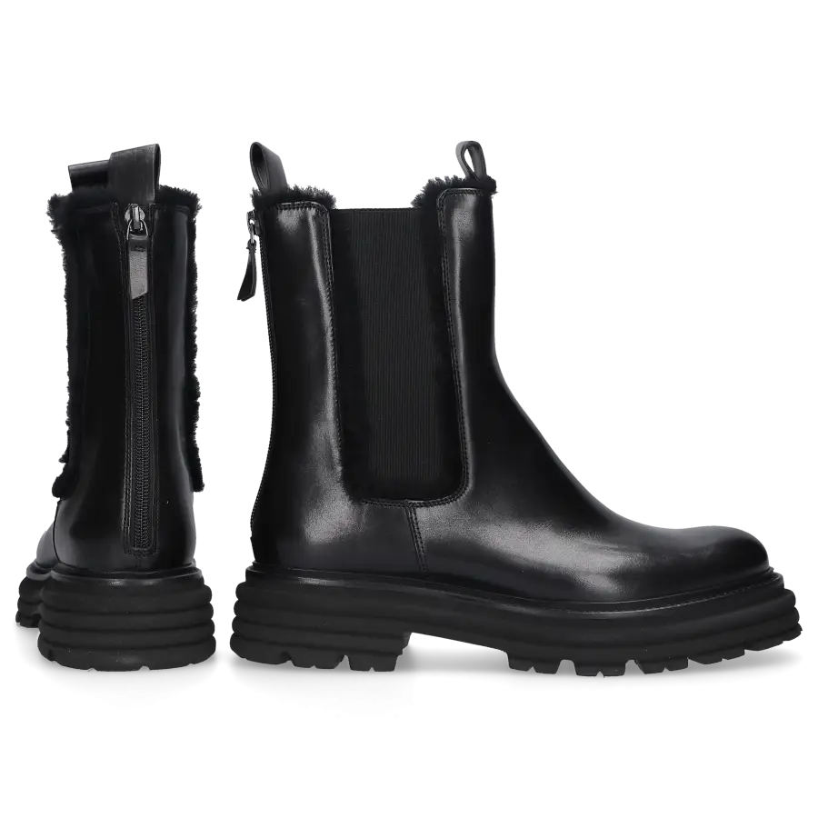 305 SOBE - Chelsea Boots ENGADIN Veloursleder - schwarz