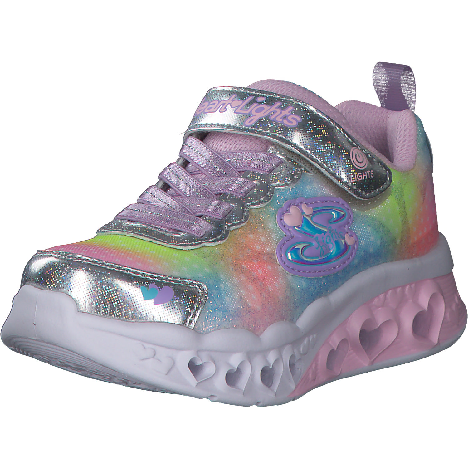 Skechers 302315L, Sneakers Low, Kinder, silver Mesh/multi
