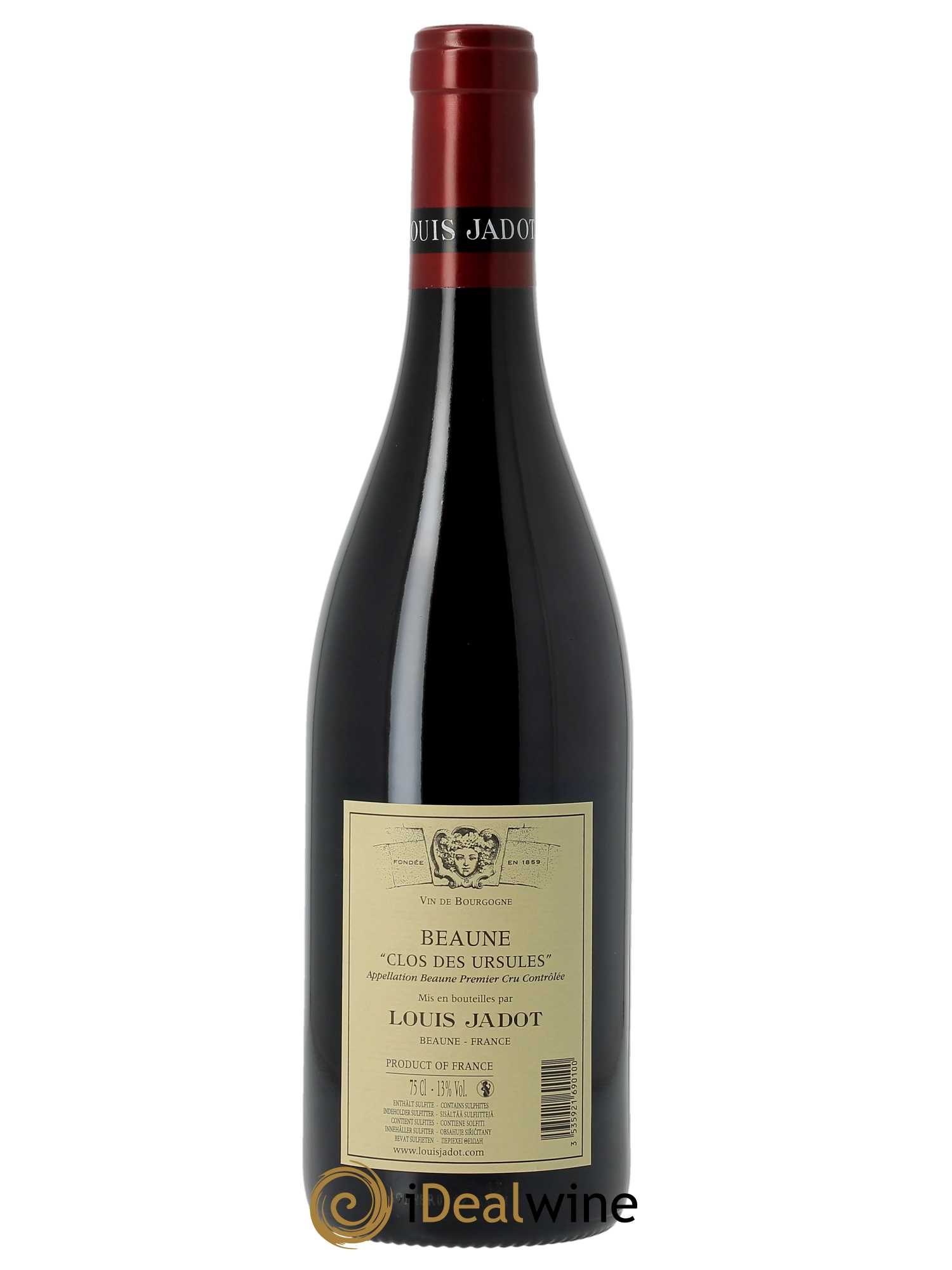 Beaune 1er Cru Clos des Ursules Monopole Héritiers Louis Jadot (Domaine des) - Louis Jadot  2021 - Lot de 1 Bouteille