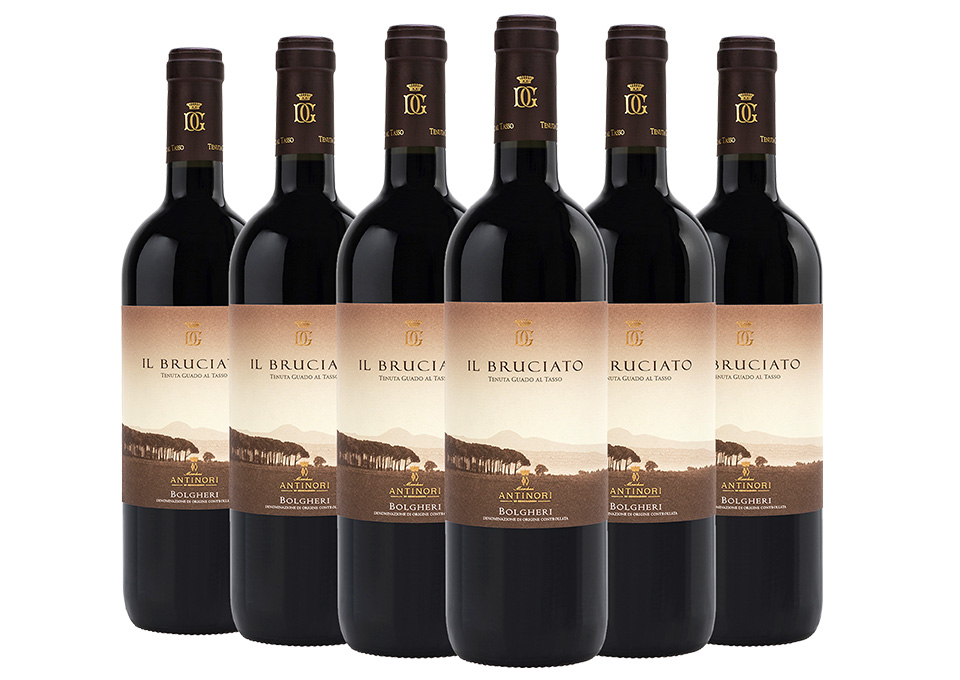 Bolgheri DOC Guado al Tasso Il Bruciato 2022 Marchesi Antinori 6 bouteilles de 0,75 ℓ