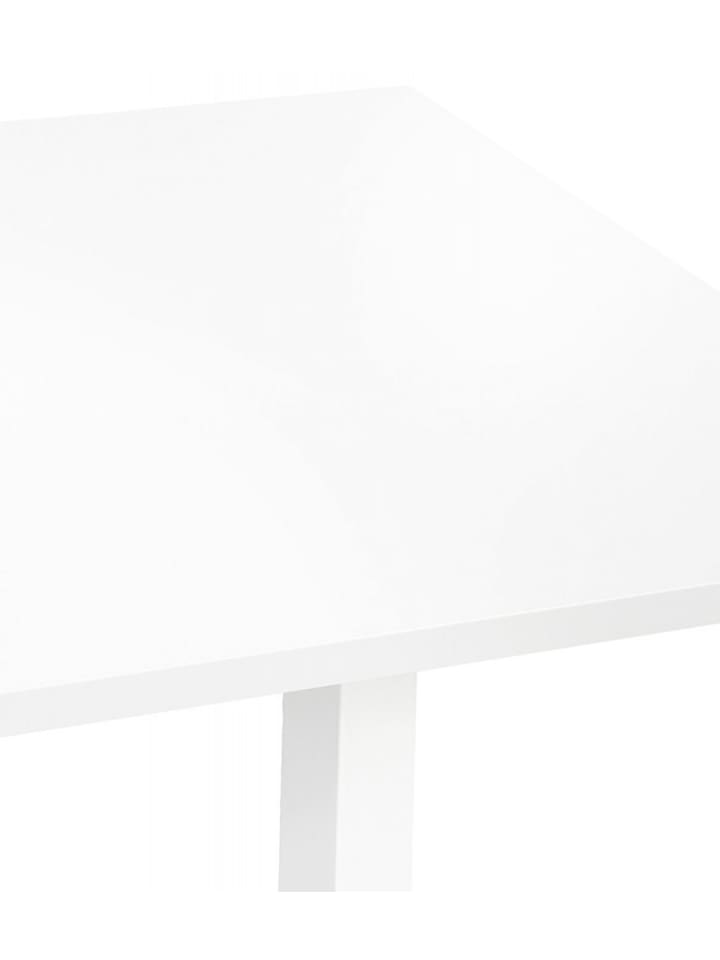 KADIMA DESIGN Höhenverstellbarer Schreibtisch aus Holz und Metall | Modern Weiß in Weiß günstig kaufen