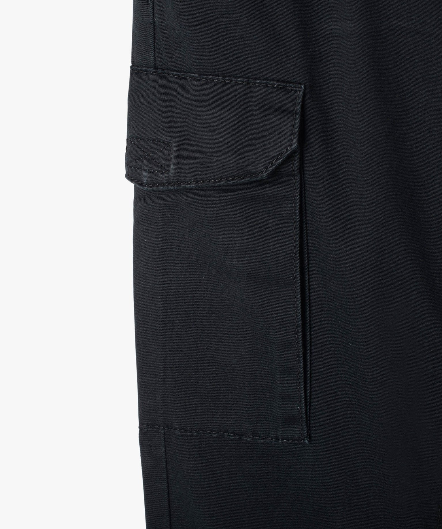 Pantalon en toile coupe jogger Garçon noir | GEMO