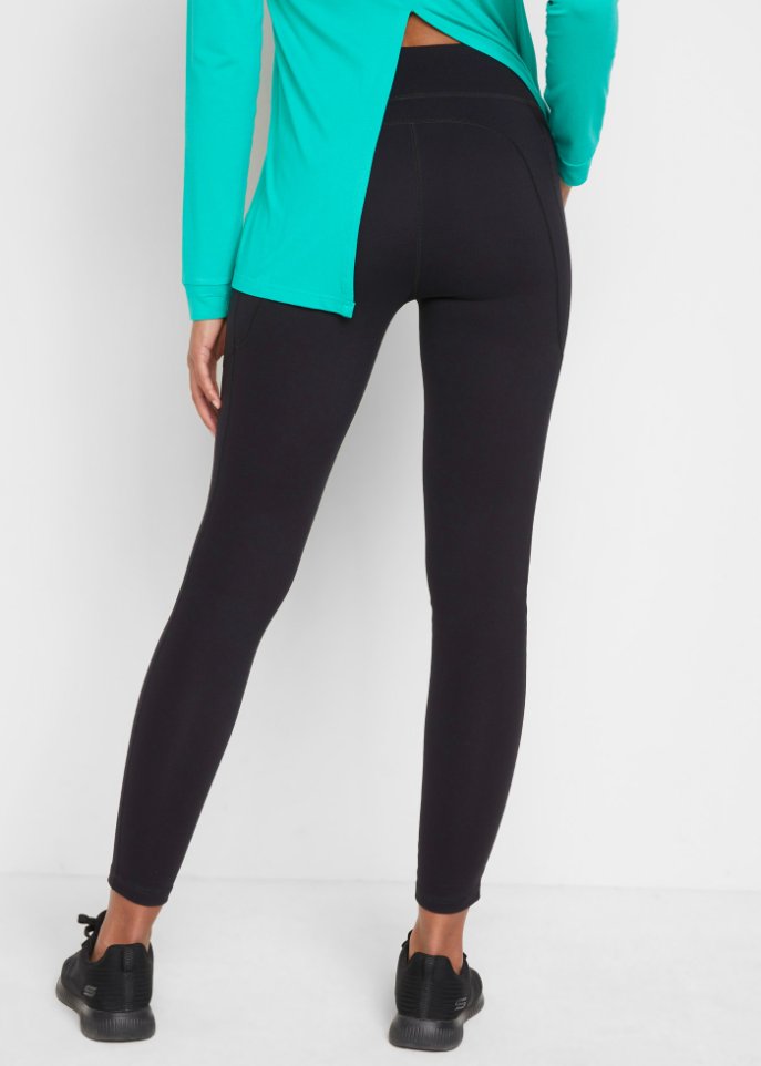 Ultrasofte Sport-Leggings mit seitlichen Taschen, knöchelfrei