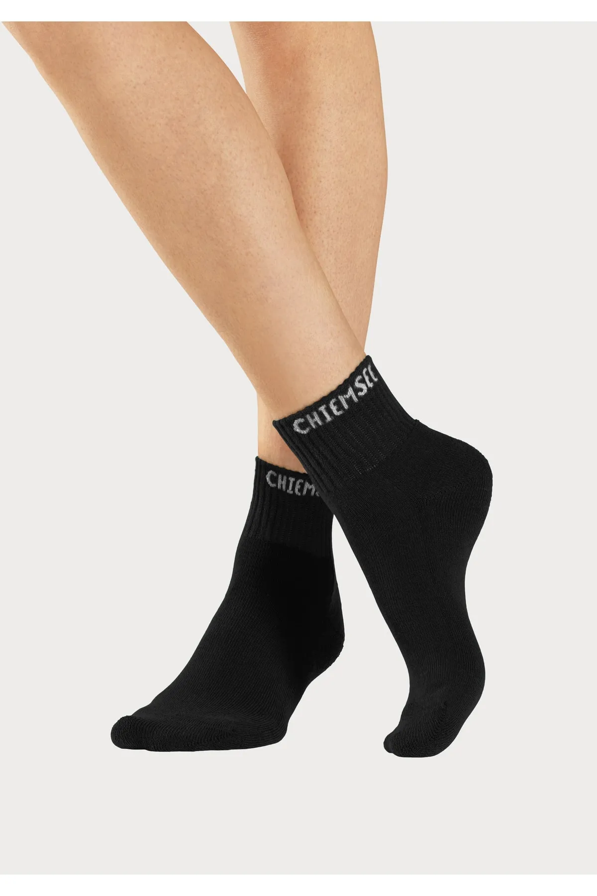 Chiemsee  Socken - Schwarz - Unifarben
