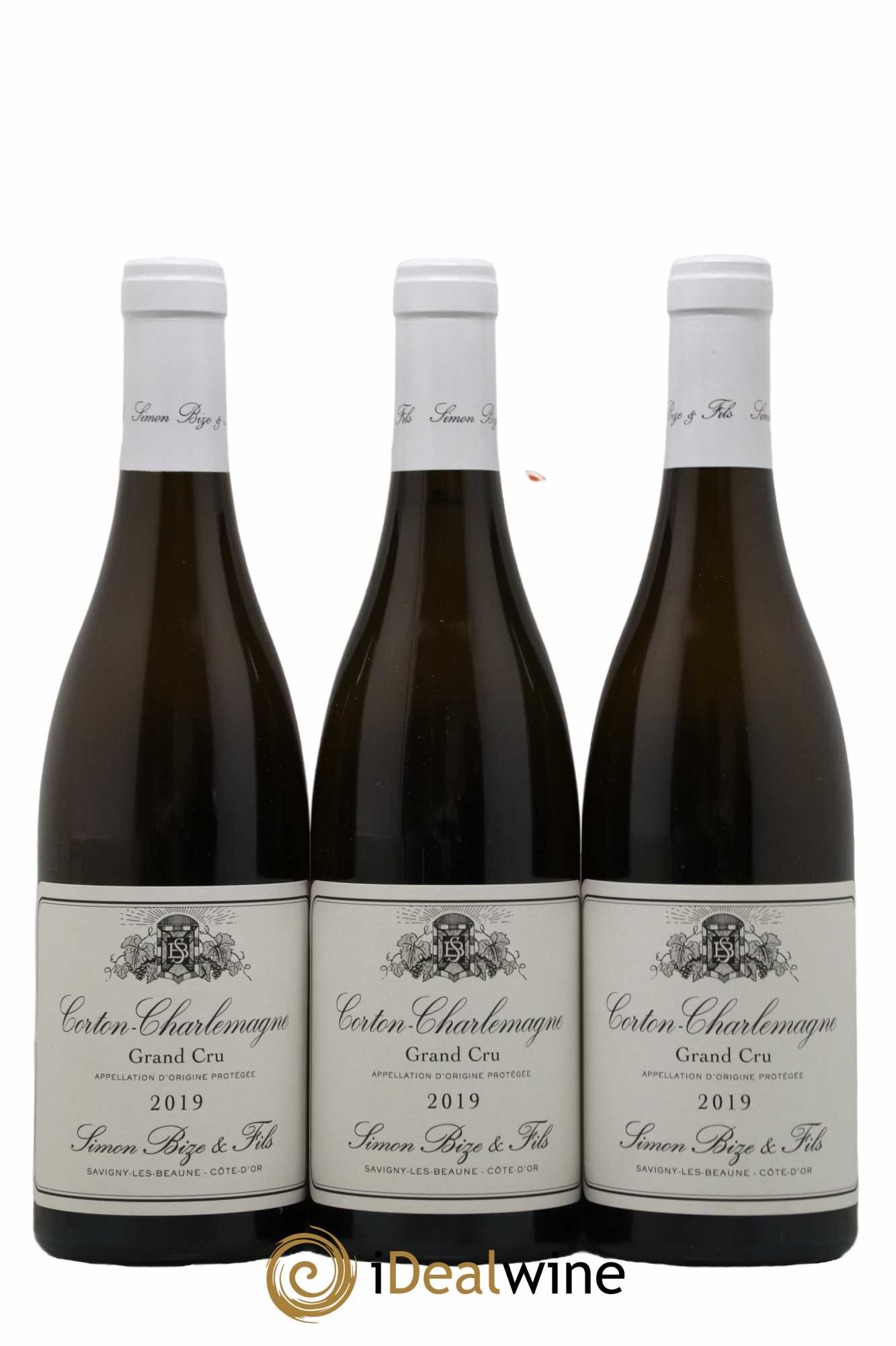 Corton-Charlemagne Grand Cru Simon Bize & Fils  2019 - Lot de 3 Bouteilles