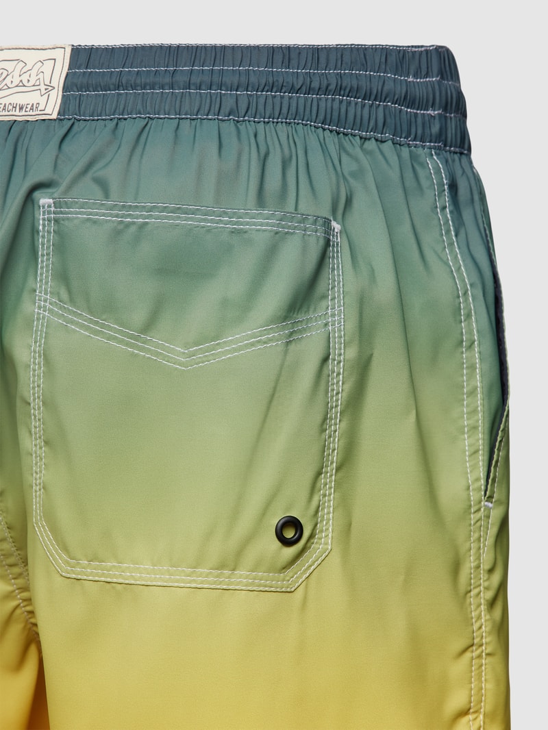 Badehose mit Allover-Muster in gelb