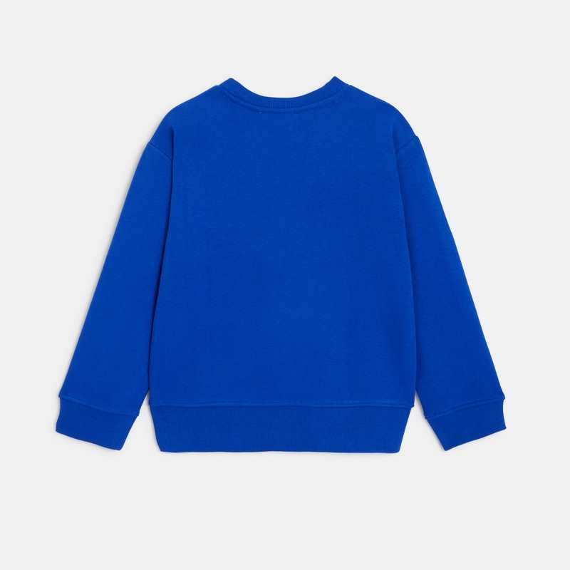 Sweat garçon molleton gratté bleu Catimini