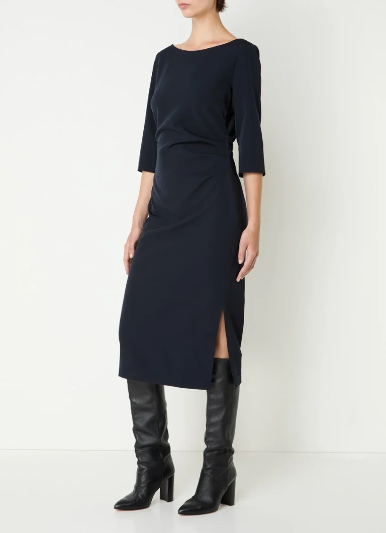 Abito midi Danee di Fifth House con scollo rotondo