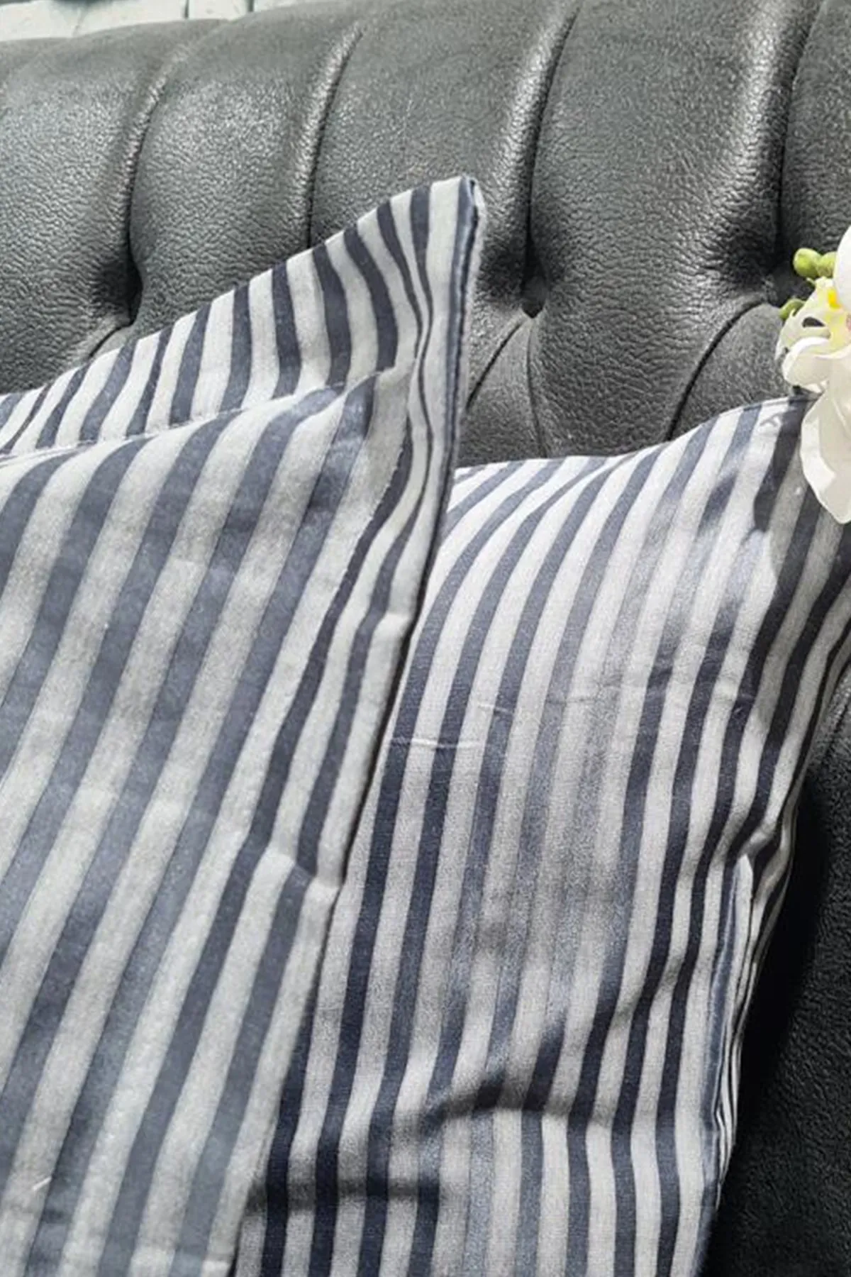 Çeyiz Diyarı  Zebra-Doppelbettbezug-Set, 6-teilig, Grau
