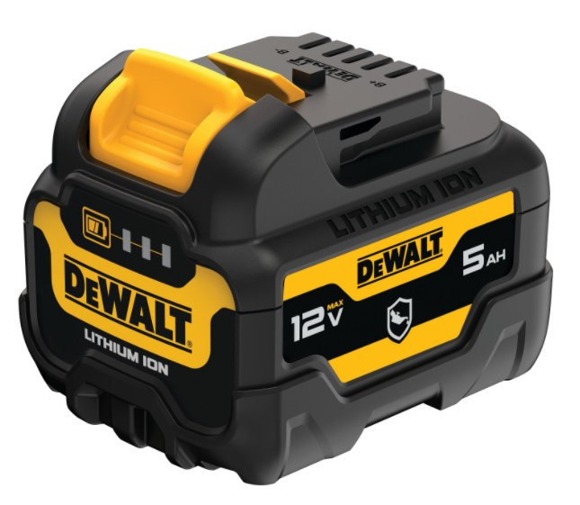 Batterie DeWalt Accessories DCB126G-XJ résistante à l'huile, 12 volts, 5,0 Ah, lithium-ion