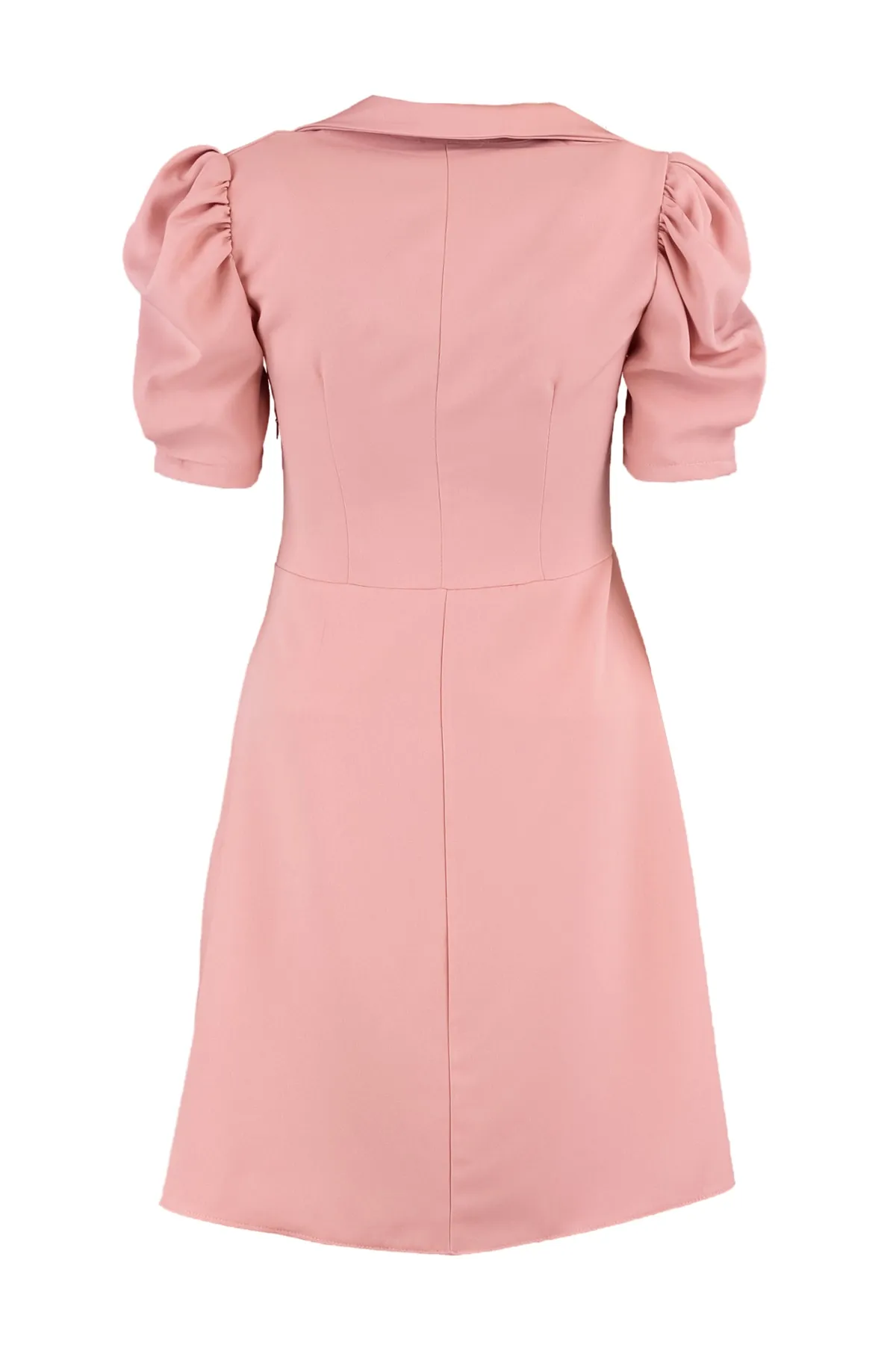 Trendyol Collection  Dusty Rose gewebtes Kleid mit Ballonärmeln TWOSS20EL1999