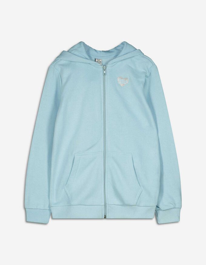Sweatjacke - Glitzerprint