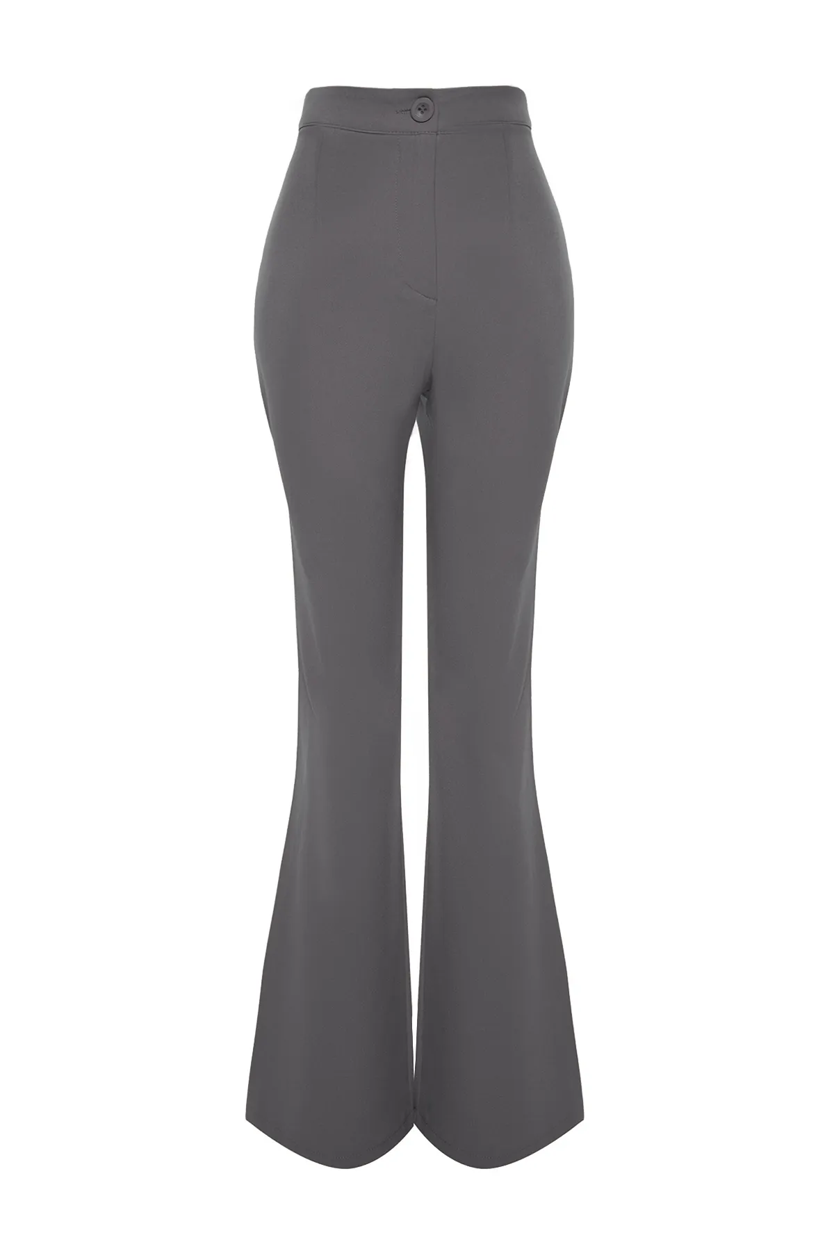 Trendyol Collection  Anthrazitfarbene, ausgestellte, gewebte Hose mit weitem Bein TOFAW19BB0581