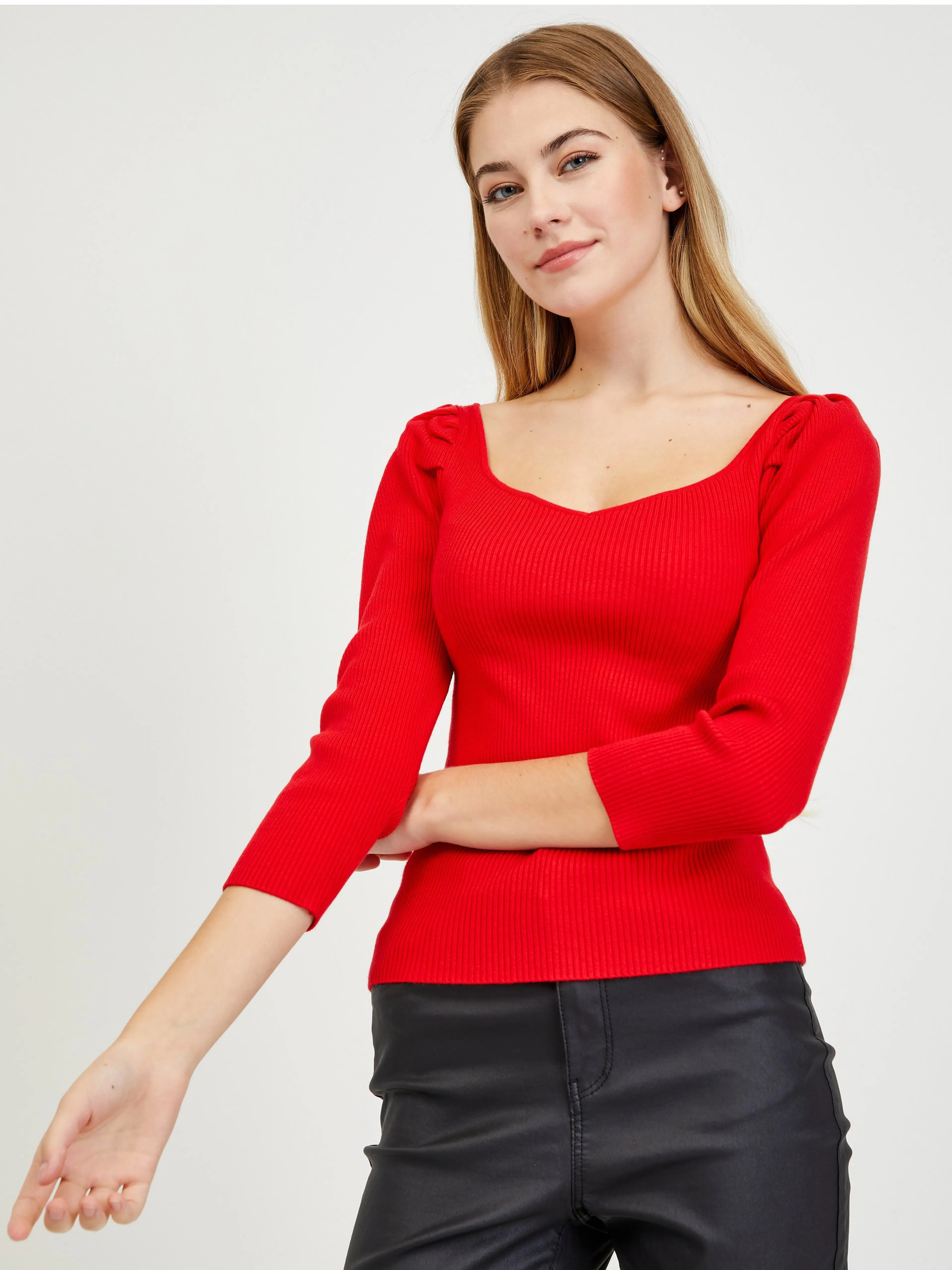 Roter Damenpullover ORSAY